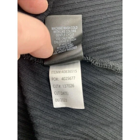 Torrid Mini Foxy Rib Fit And Flare Dress Black V-Neck Stretch 40836515 Womens 2X - Picture 10 of 11